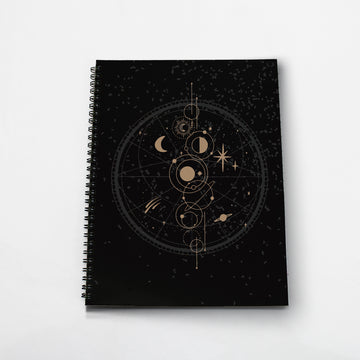 Black Star Pattern Notebook